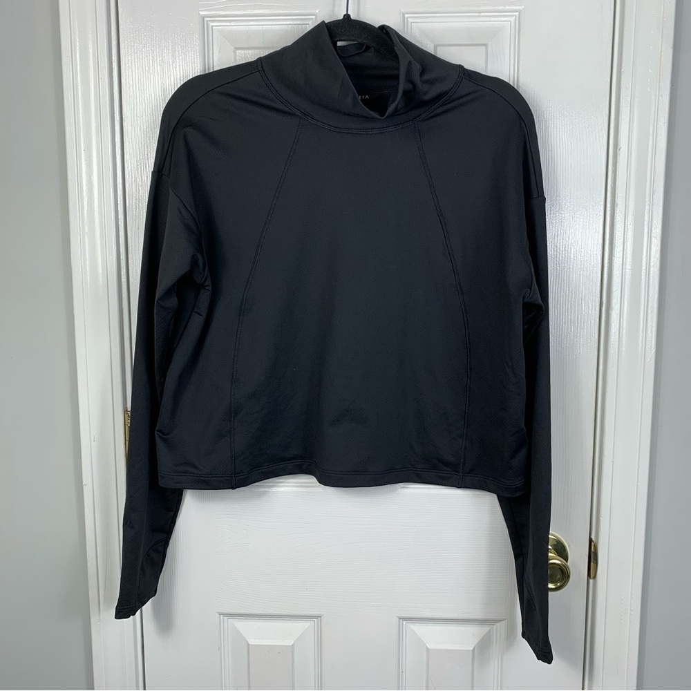 Athleta Whistler Mock Neck Top Womens Size Large